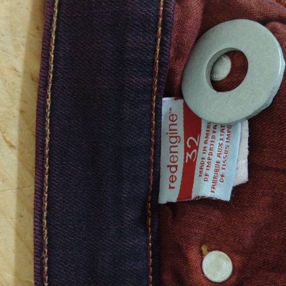 Red Engine Purple Burgundy Cayenne Low Rise Skinny Jeans Size 32 NEW - Picture 9 of 13